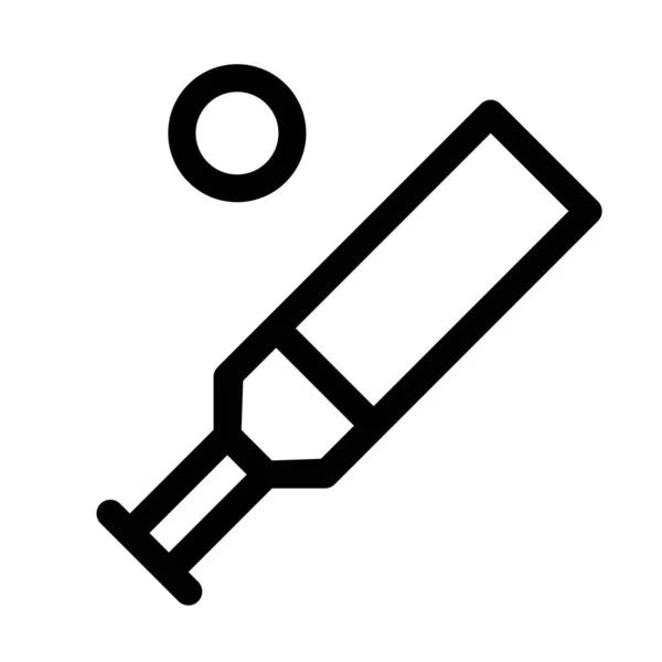 배트와 공으로 크리켓 — 스톡 벡터