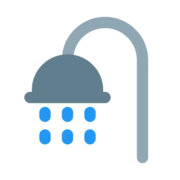 Prysznic Deszczownicą Pokoju Hotelowego — Wektor stockowy