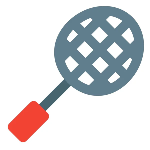 Raquete Badminton Como Dos Esportes Olímpicos Indoor —  Vetores de Stock
