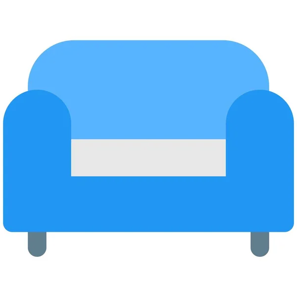 Premium Couch Für Die Hotel Sitzecke — Stockvektor