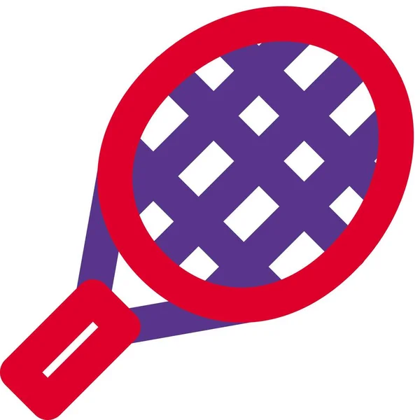 Tenisz Ütő Erősebb Uszonyok Mozgási Energia — Stock Vector