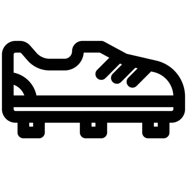 Zapatillas Fútbol Con Pinchos Parte Inferior Para Minimizar Fricción — Archivo Imágenes Vectoriales