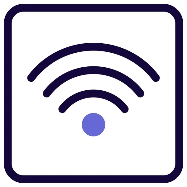 Wifi Sinal Para Estação Ferroviária Uso Público — Vetor de Stock