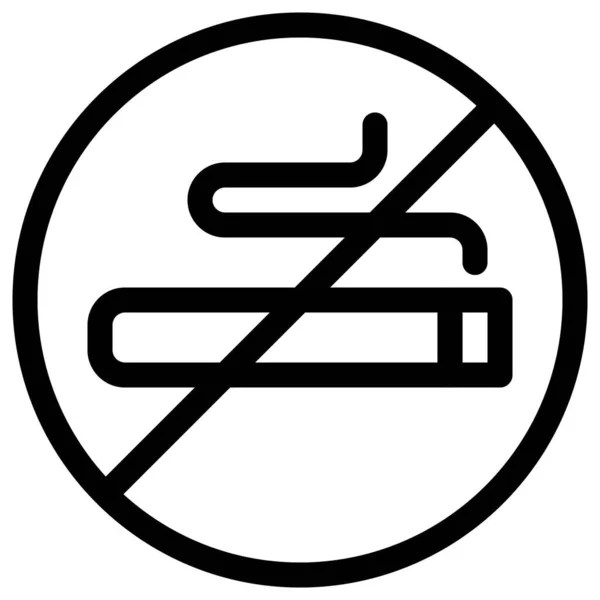 Niet Roken Zone Voor Wasservice Layout — Stockvector