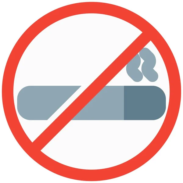 Zona Proibida Fumar Dentro Restaurante Familiar —  Vetores de Stock
