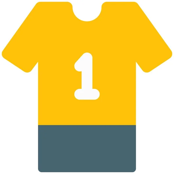 Soccer Jersey Sports Player Number One — Stock Vector