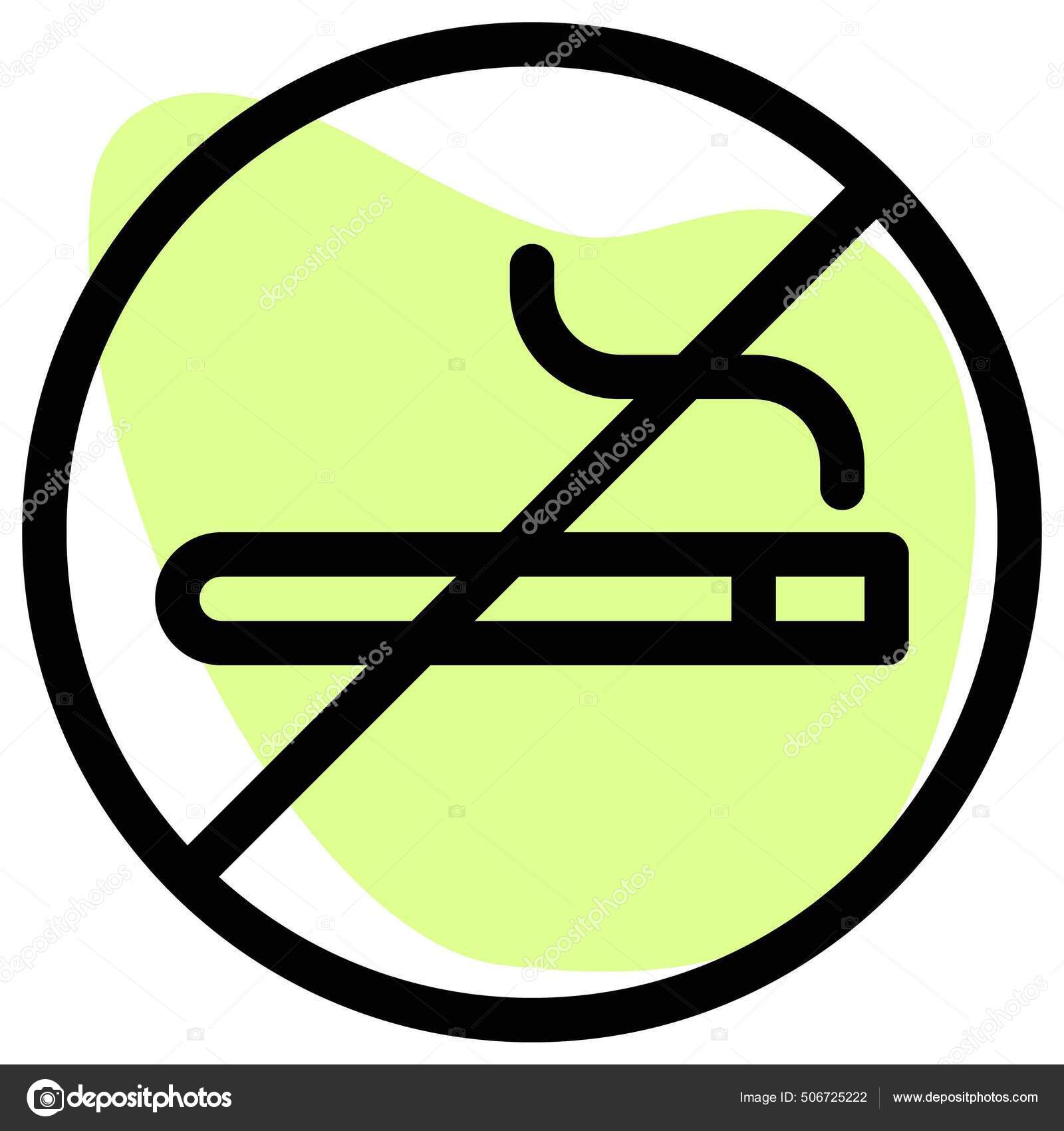 Smoking Zone Public Place Stock Vector by 506725222