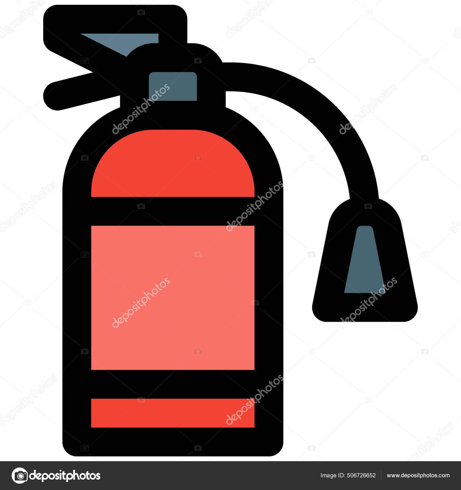Portable Fire Extinguisher Restaurant Case Fire Stock Vector Image by
