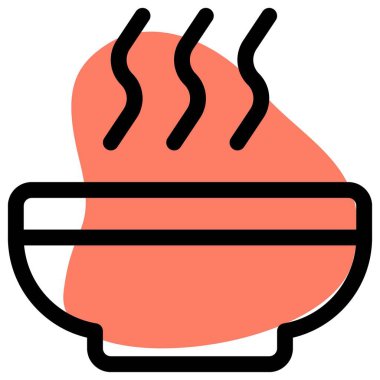 Restoranda ya da kafede sıcak çorba servis edilir.