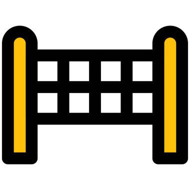 Voleybol ve badminton için çoklu spor ağı