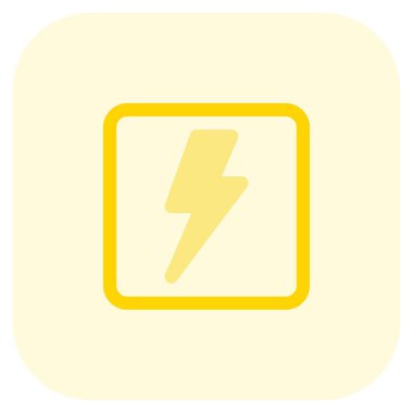 Yıldırım logosu olan elektrik santrali.