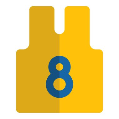 Ünlü oyuncuların giydiği sekiz rakamlı basketbol forması.