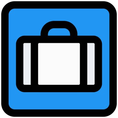 Havaalanı ve tren istasyonunda tarama için bagaj tabelası