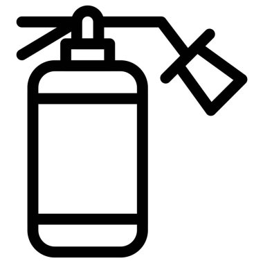 Otellerdeki yangını söndürmek için yangın söndürücü.