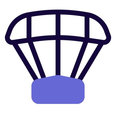 Televizyonda paraşütle atlama sporları için paraşüt