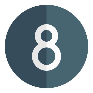 Sekiz top oyun düzeni için bilardo