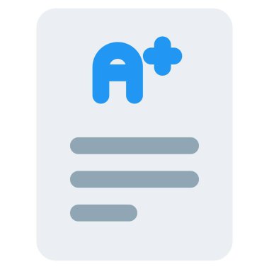 Parlak öğrenci için not notu.