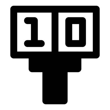 Yer altında oynanan oyun için skorbordu