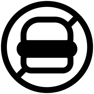 Belirli bir yerde dışarıdan yemek yemek yasak.