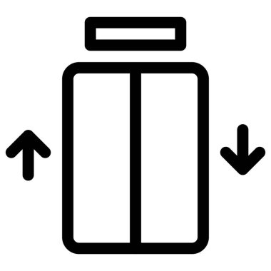 Yukarı ve aşağı okları olan yüksek hızlı otel odası asansörleri