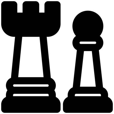 Farklı rol ve hareket ile satranç taşı