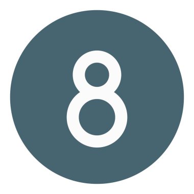 Sekiz top oyun düzeni için bilardo