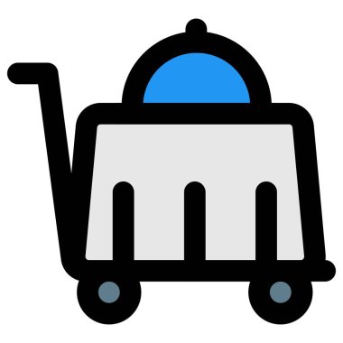 Lokanta masasına büyük bir eşya koymak için tramvay.