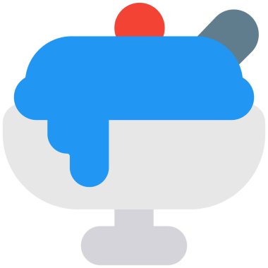 Lokantada tatlı ikram etmek için dondurma.