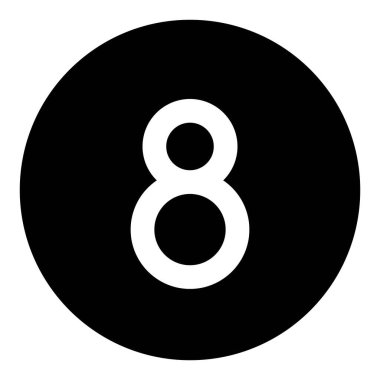 Sekiz top oyun düzeni için bilardo