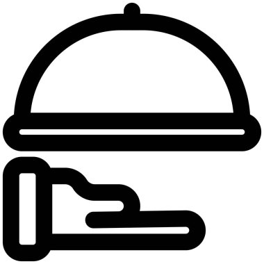 Otel personeli tarafından oda servisi olarak servis edilen yemekler.