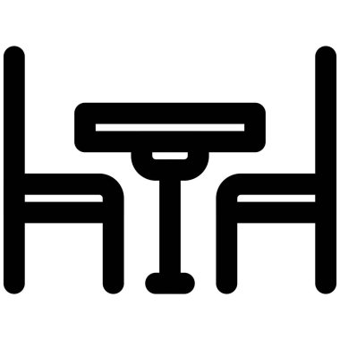 Rezervasyon için bir restoranda masa ve sandalyeler