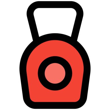 Güç çekirdeği çalışması için çaydanlık çanı ağırlık egzersizi