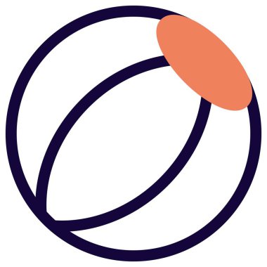 Yaz oyunları için plaj topu.