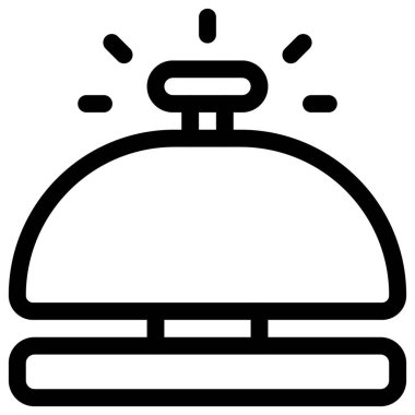 Restoranda yardım çağırmak için servis zili.