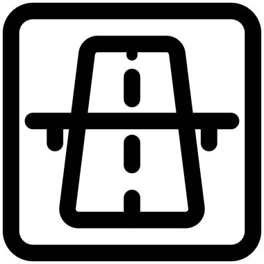 Ulusal otoyol şeridinde otoyol tabelası