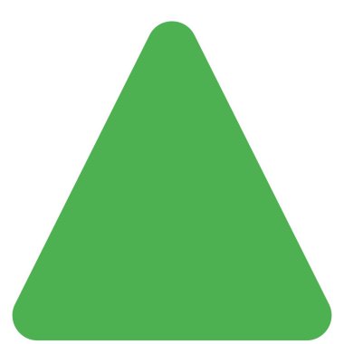 Beyaz giysiler için Üçgen sembolü öğretiliyor