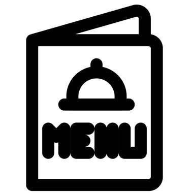 Lokantada ana yemek öğeleriyle yemek menüsü.