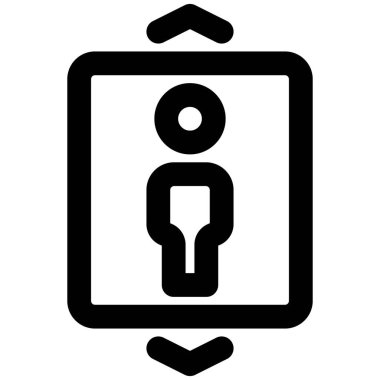 Asansörleri ok atarak kullanan bir turist.