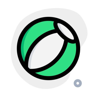 Yaz oyunları için plaj topu.