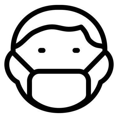 Hava hastalıklarından korunmak için maske takan adam.