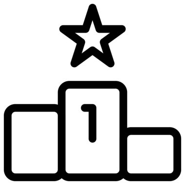 Yıldızlı birincilik podyumu