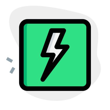 Yıldırım logosu olan elektrik santrali.