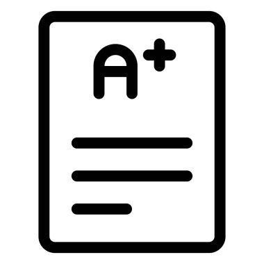 Parlak öğrenci için not notu.