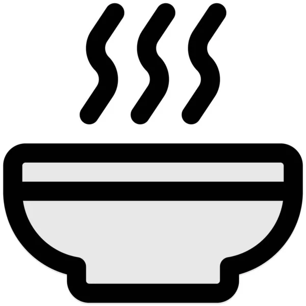 Heiße Suppe Restaurant Oder Café — Stockvektor