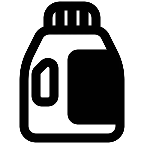Vloeibaar Reinigingsmiddel Pot Voor Minder Bubbelig Wassen — Stockvector