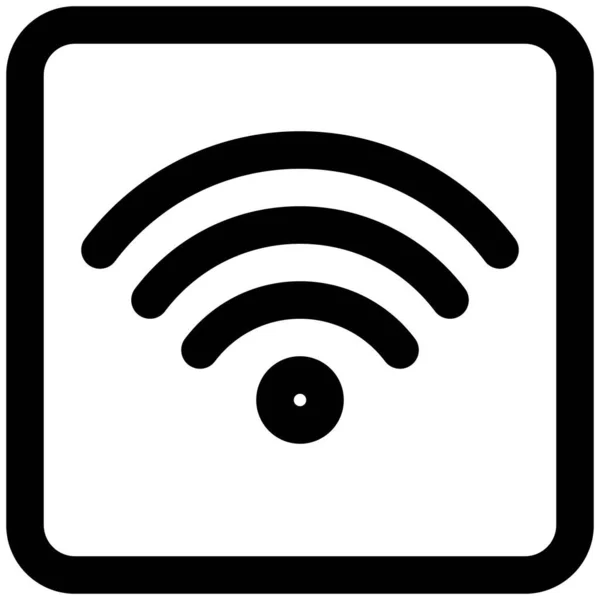 Wifi Signal Pour Gare Usage Public — Image vectorielle