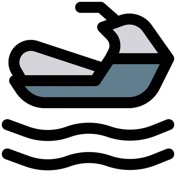 Jet Ski Strand Vízi Sportok Játék — Stock Vector