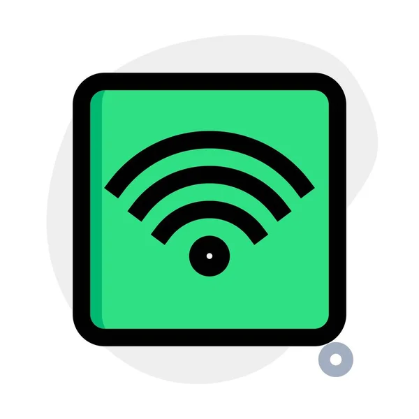 Wifi Signaal Voor Station Openbaar Gebruik — Stockvector