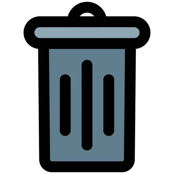 Mülleimer Für Die Gaststätte Zum Müllwerfen — Stockvektor