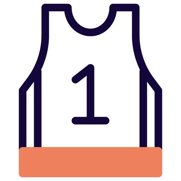 Camiseta Baloncesto Usada Por Jugadores Famosos Nba — Archivo Imágenes Vectoriales